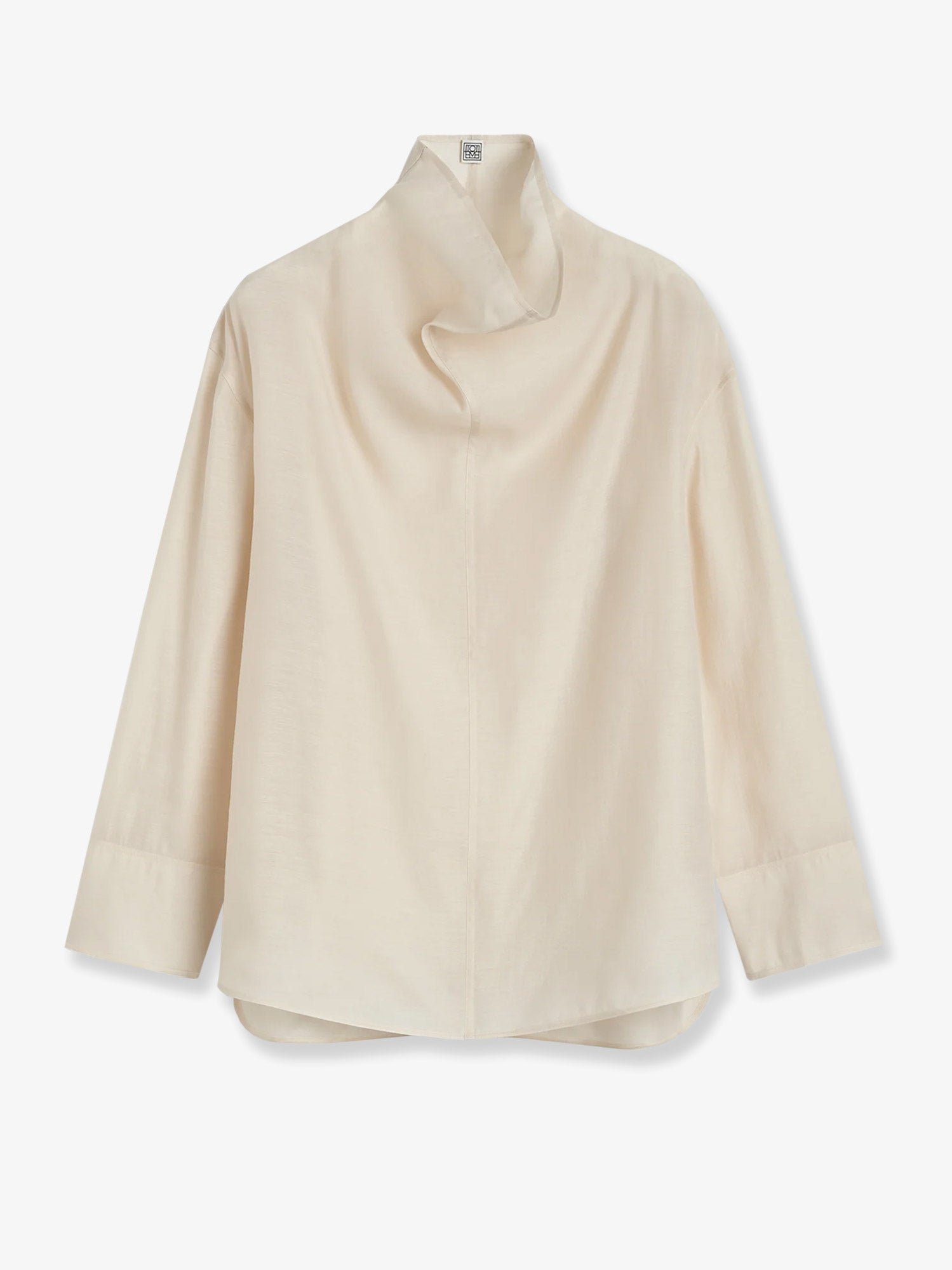 Košeľa TOTEME Draped Neck Blouse Béžová | 244WRT0371FB0265116, 0