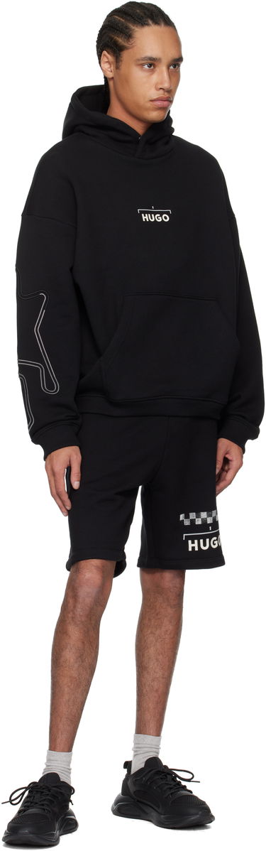 Mikina BOSS HUGO Racing Print Hoodie Čierna | 50531738, 3