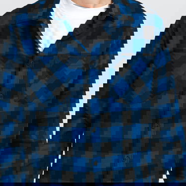Košeľa Urban Classics Checked Flanell Shirt Navy | TB297 Blue, 2