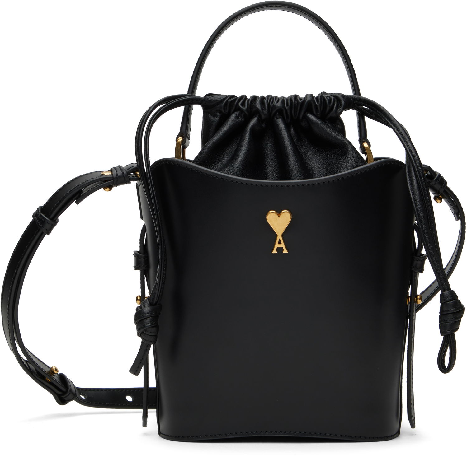 Kabelka AMI AMI Paris Mini Bucket Bag Čierna | ULL012.AL0104, 0