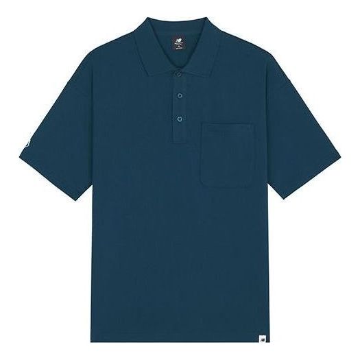 Polo tričko New Balance Noritake Short Sleeve Polo Modrá | AMT12386-ECL