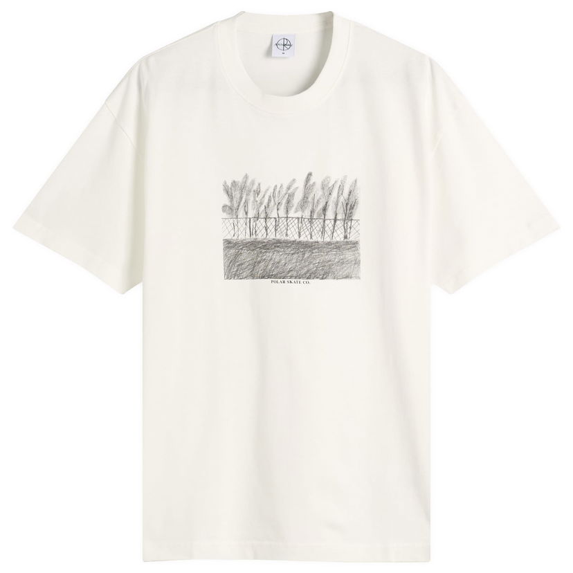 Tričko Polar Skate Co. Fence Graphic T-Shirt, Small Biela | PSC-F25-28-CWH