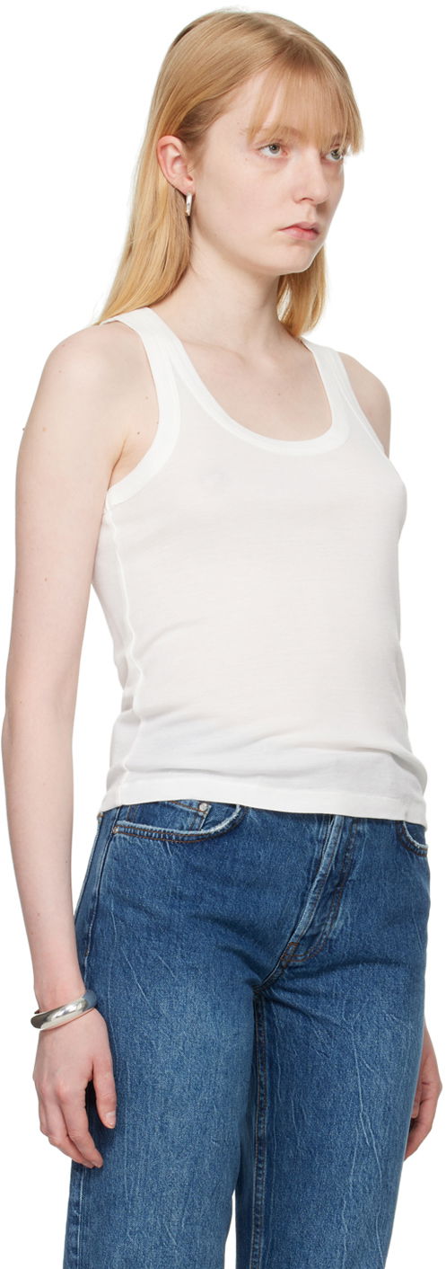 Tielko Anine Bing Off-White Brine Tank Top Biela | A-08-0419-100, 1
