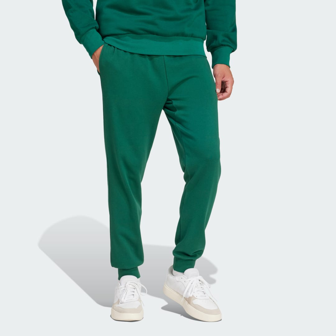 Tepláky adidas Performance Essentials Feel Cozy French Terry Joggers Zelené | JE3858, 0