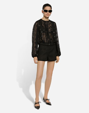 Šortky Dolce & Gabbana Black Tweed Shorts Čierna | FTC2PTHUMUAN0000, 1