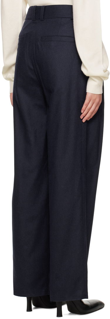Nohavice We11done Wide-Leg Trousers Navy | WD-PT3-22-246-W-NV, 2