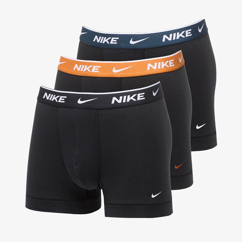 Boxerky Nike Dri-FIT Everyday Cotton Stretch Trunk 3-Pack Multicolor Čierna | 0000KE1008-ECK