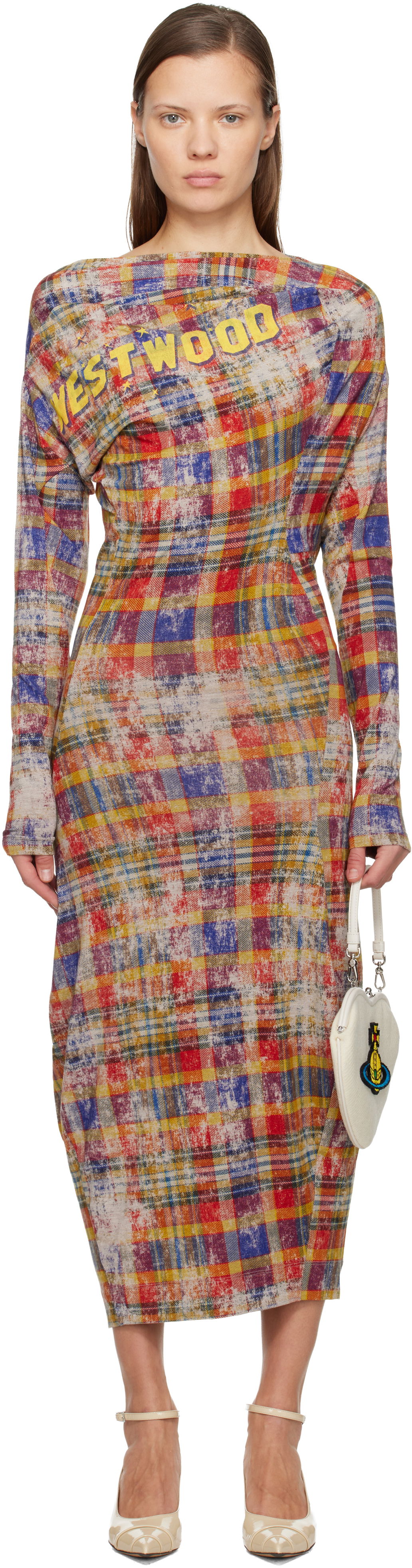 Šaty Vivienne Westwood Superbo Long Sleeve Midi Dress Rôznofarebný | 1601004R-J009Y-, 0