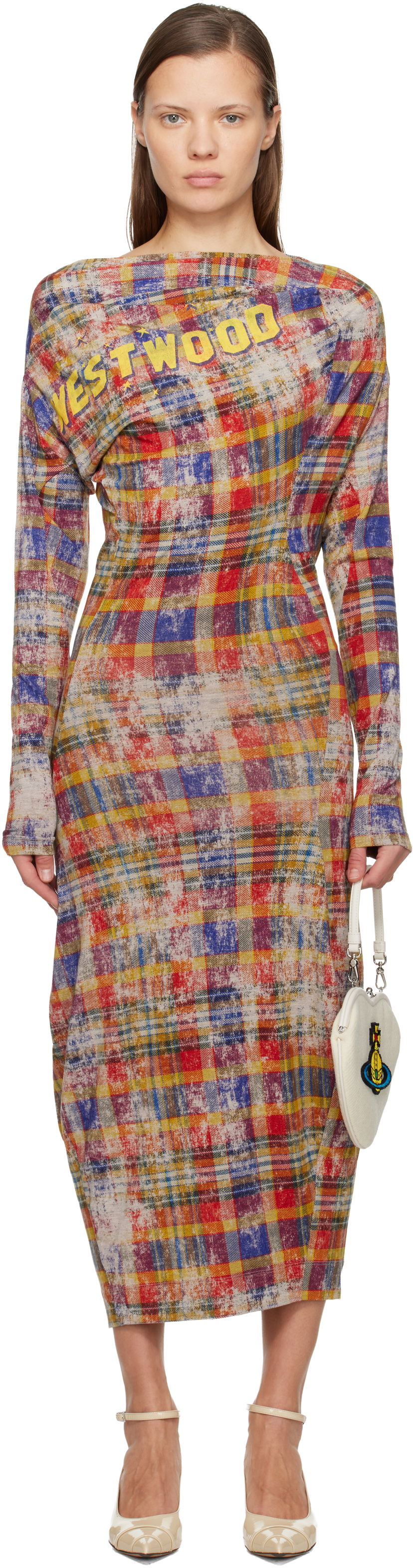 Šaty Vivienne Westwood Superbo Long Sleeve Midi Dress Rôznofarebný | 1601004R-J009Y-