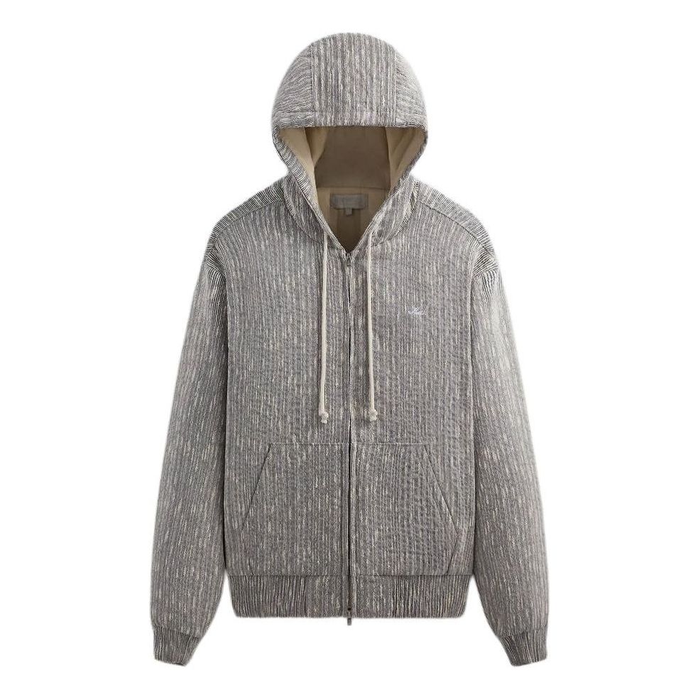 Mikina KITH KITH Slub Boucle Boxy Zip Hoodie Šedá | KHM031815-432, 0