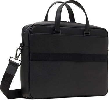 Cestovná taška BOSS Monogram Briefcase Čierna | 50542235, 2