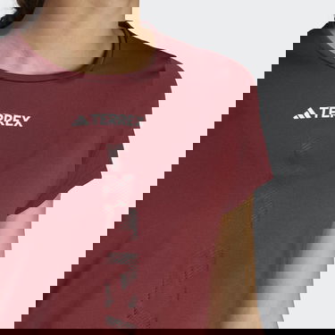 Tričko adidas Performance Terrex Agravic Trail Running Tee Vínová | HZ6262, 6