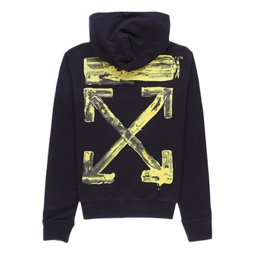 Mikina Off-White Slim Hoodie With Graphic Print Čierna | OMBB034F19E300101060, 0