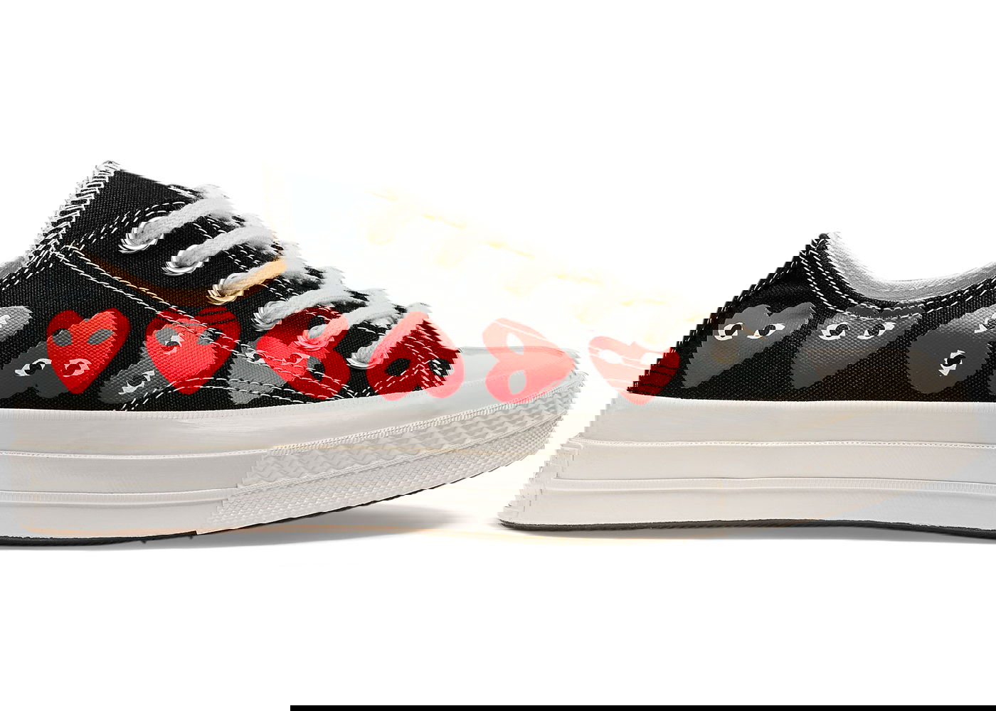 Tenisky a topánky Converse Comme des Garcons x Chuck Taylor All Star 70 Ox PLAY "Multi-Heart Black" Čierna | A08149C/AZ-K126-001-1, 0
