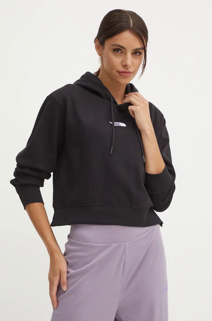 Mikina The North Face Essential Cropped Hoodie Čierna | NF0A89EXJK31