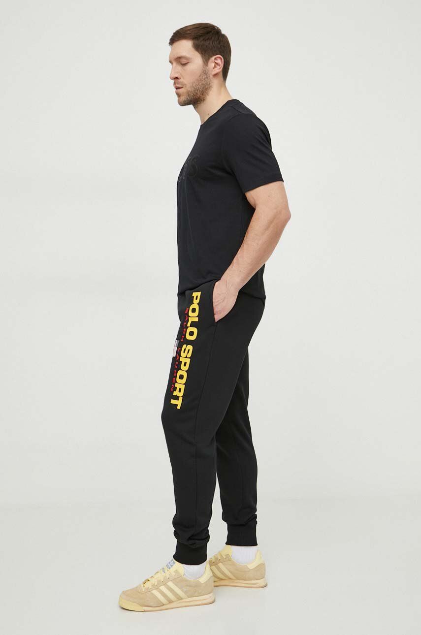 Tepláky Polo by Ralph Lauren Printed Jogger Sweatpants Čierna | 710835768, 1