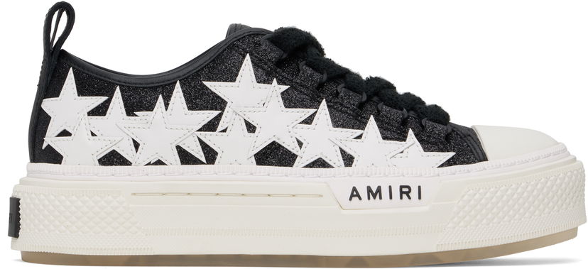 Starostlivosť o obuv AMIRI AMIRI Glitter Stars Court Low Čierna | AWFOSR1106
