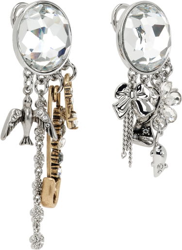Náušnice Marc Jacobs Marc Jacobs 'The Grunge Glam Gem' Charm Drop Earrings Metalická | 2S5JER001J46, 1