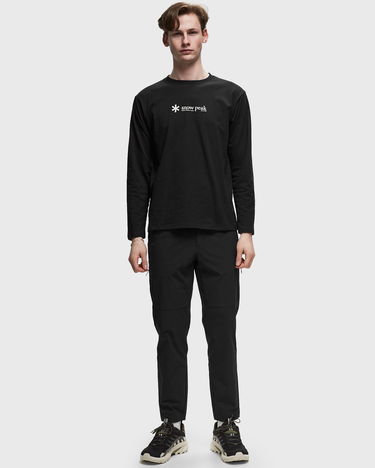 Tričko Snow Peak SOFT COTTON LOGO LONG SLEEVE T-SHIRT Čierna | SW-24SU201-BLACK, 1