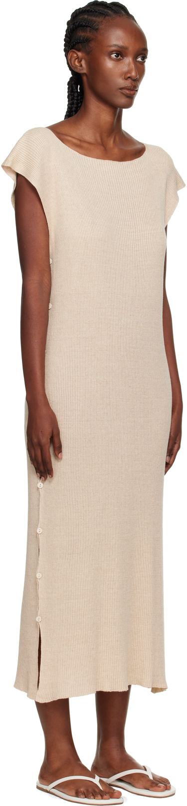 Šaty Baserange Baserange Franca Maxi Dress Béžová | DRFR-LS-AU25, 1