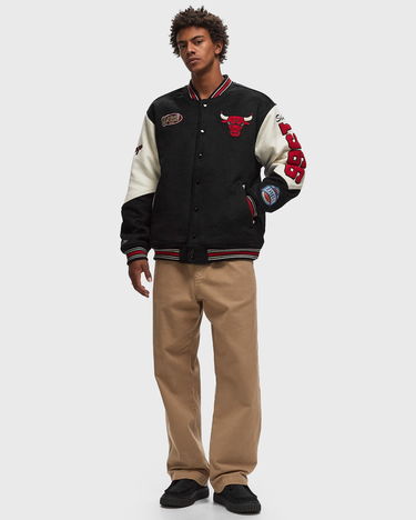 Bomber bunda Mitchell & Ness NBA TEAM HISTORY VARSITY JACKET VINTAGE LOGO CHICAGO BULLS Čierna | JK8458-CBUBLCK, 1