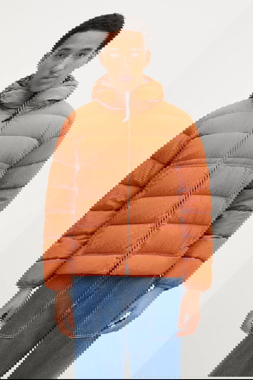 Prešívaná bunda C.P. Company Chrome-R Goggle Down Jacket Oranžová | 17CMOW079A005904G, 0