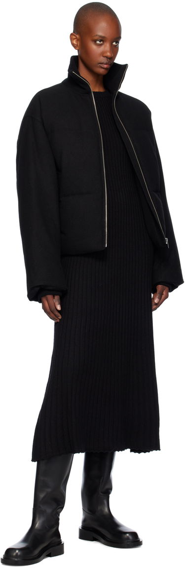 Šaty Loulou de Saison Loulou de Saison Hobas Knit Midi Dress Čierna | HOBAS, 3
