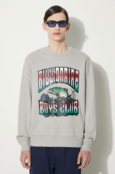 Mikina BILLIONAIRE BOYS CLUB Billionaire Boys Club Big Catch Crewneck Sweatshirt Šedá | B24230, 3