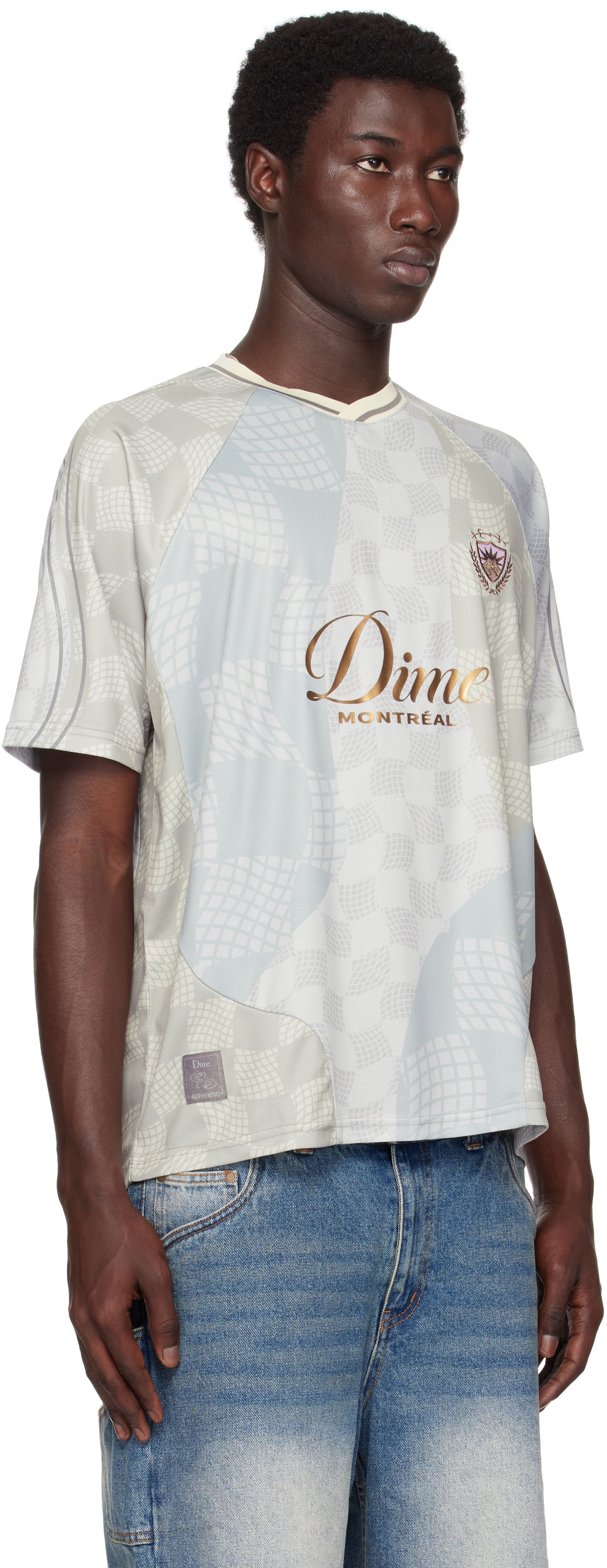 Dres Dime Dime Checkered Home Jersey Béžová | DIMESU254CRE, 1