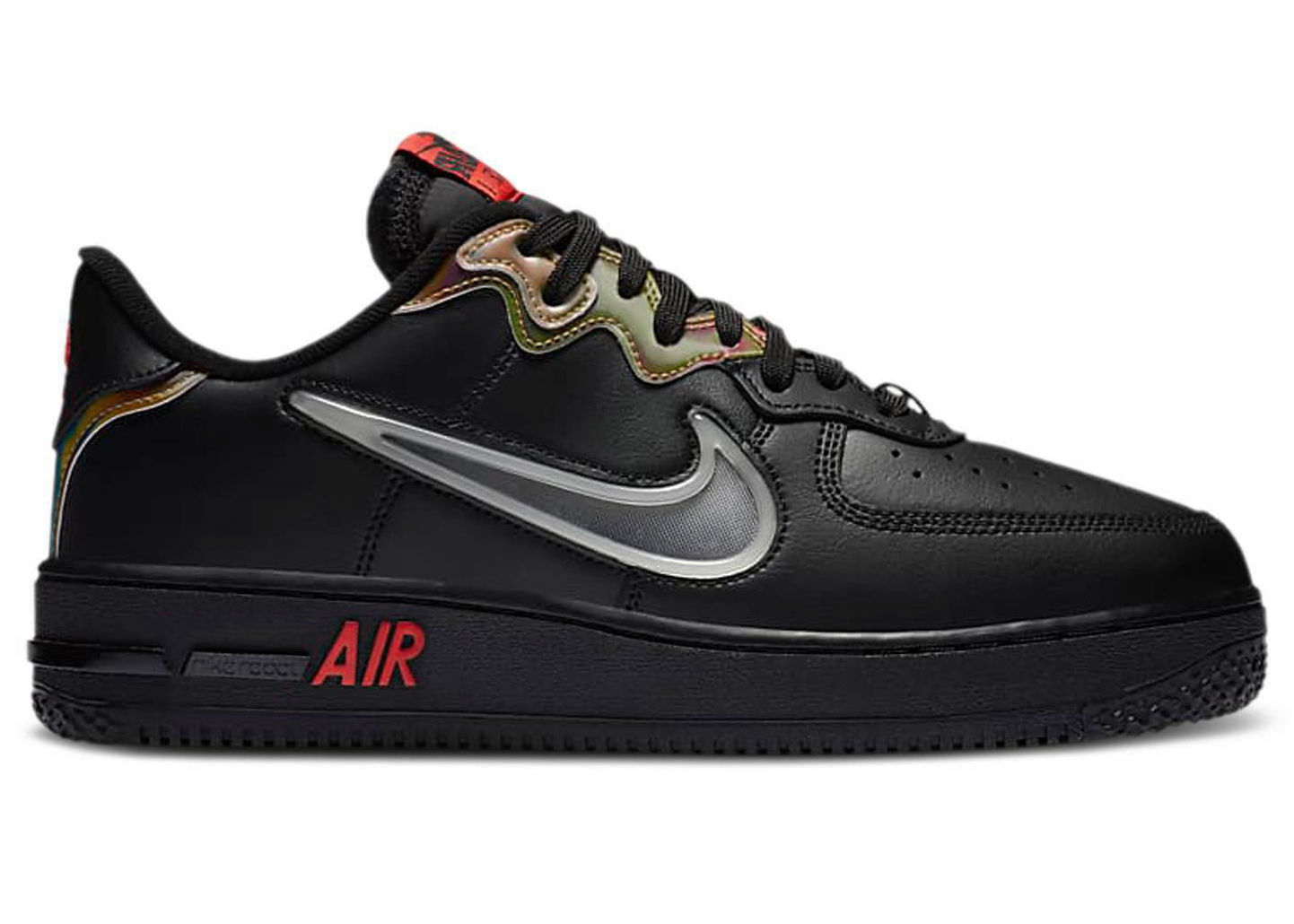 Tenisky a topánky Nike Air Force 1 React Black Glow Habanero Red Čierna | CN9838-001, 0