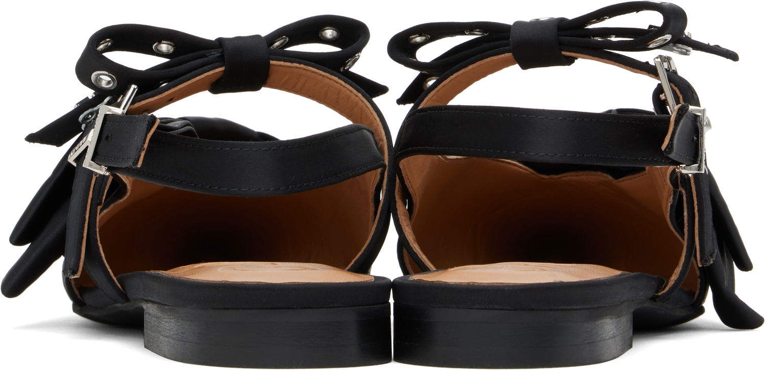 Oblečenie GANNI GANNI Big Bow Slingback Flats Čierna | S2859, 1