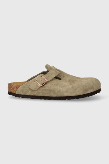 Tenisky a topánky Birkenstock Birkenstock Boston Suede Clogs Béžová | 60463, 1