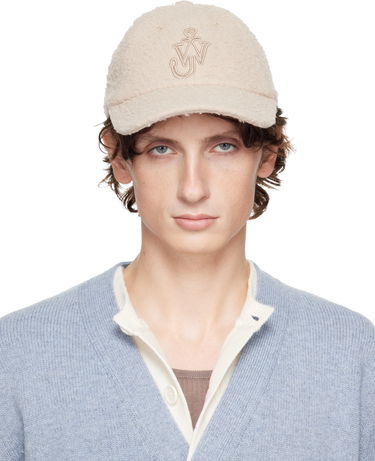 Šiltovka JW Anderson JW Anderson Fleece Embroidered Logo Baseball Cap Béžová | AC0409-FA0468, 0