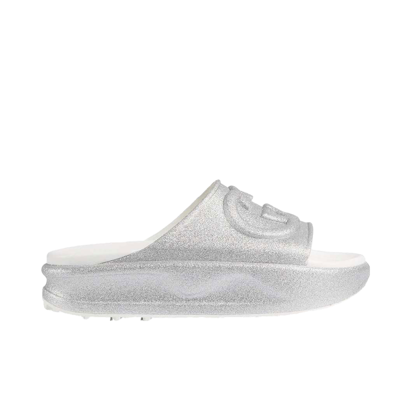 Tenisky a topánky Gucci Interlocking G Slide Metalic Silver W Metalická | 725541 JAAC8 8106