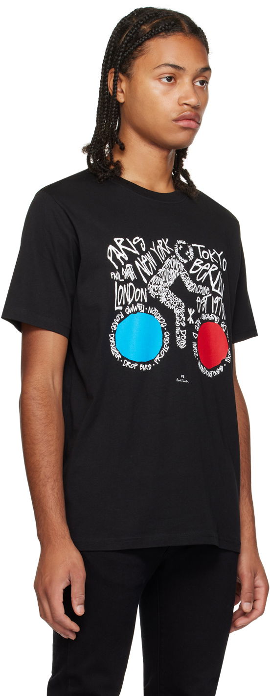 Tričko Paul Smith Paul Smith Cyclist Graphic T-Shirt Čierna | M2R-011R-LP4055-79, 1