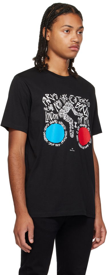 Tričko Paul Smith Paul Smith Cyclist Graphic T-Shirt Čierna | M2R-011R-LP4055-79, 1