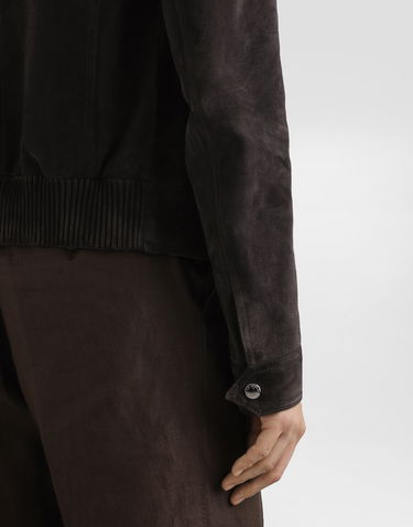 Bunda Dolce & Gabbana Dolce & Gabbana Suede Cafe Racer Jacket Hnedá | G9AWMLHULU2M1348, 3