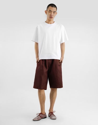 Šortky Dolce & Gabbana Dolce & Gabbana Linen Shorts Vínová | GP0T1TFU4MCM5039, 1