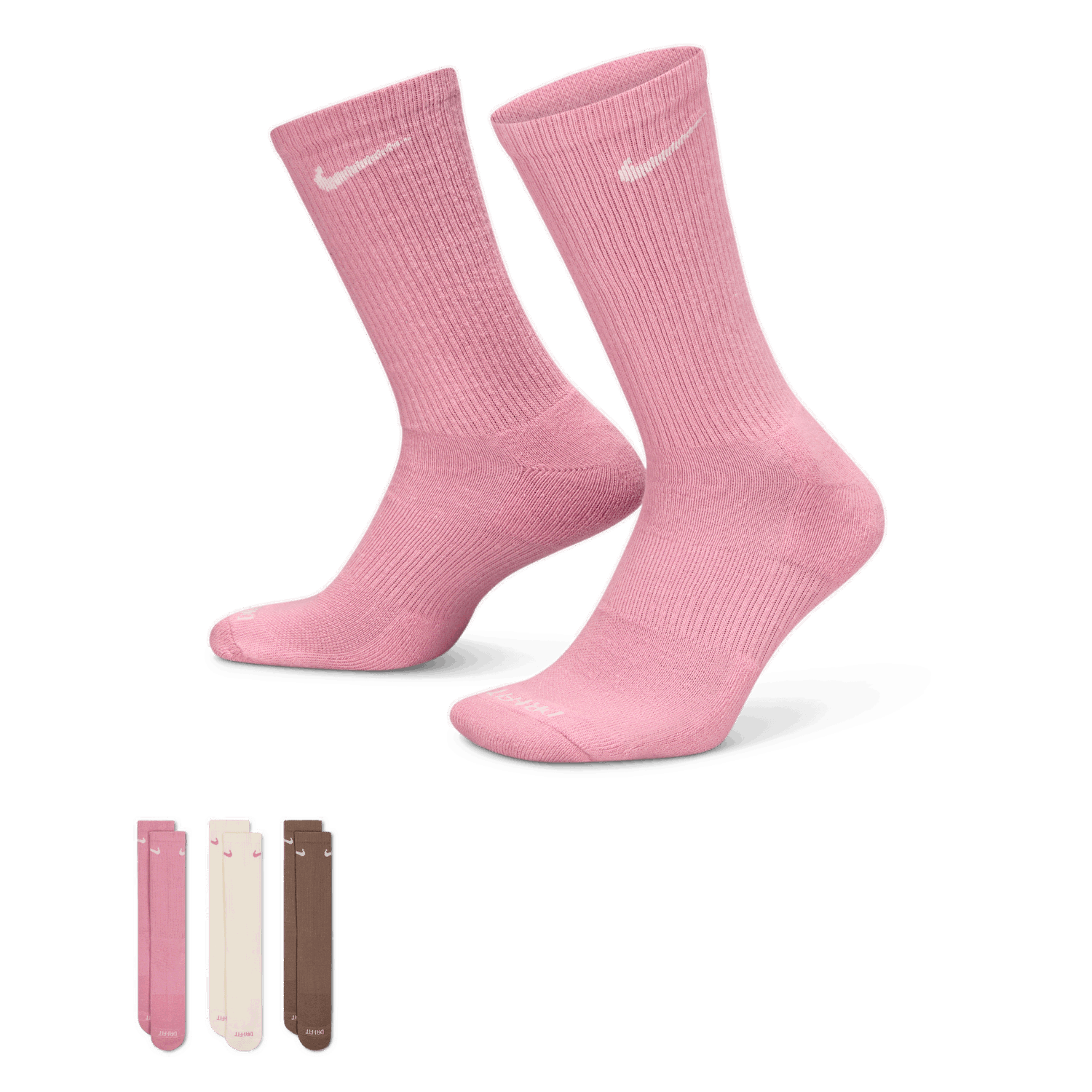 Ponožky Nike Nike Everyday Plus Cushioned Training Socks (3 Pairs) Ružová | SX6888-936, 0