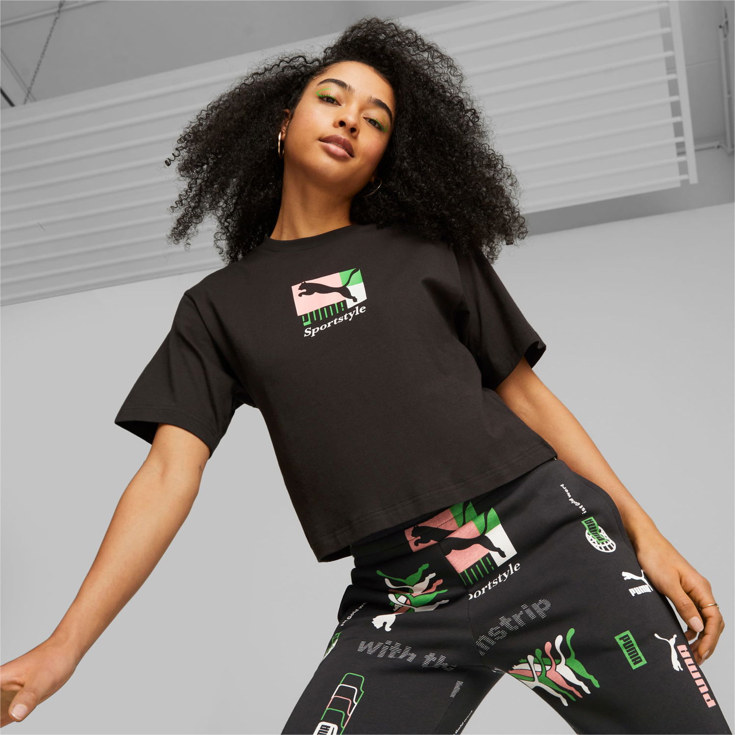 Tričko Puma Classics Brand Love T-Shirt Čierna | 621383_01, 1