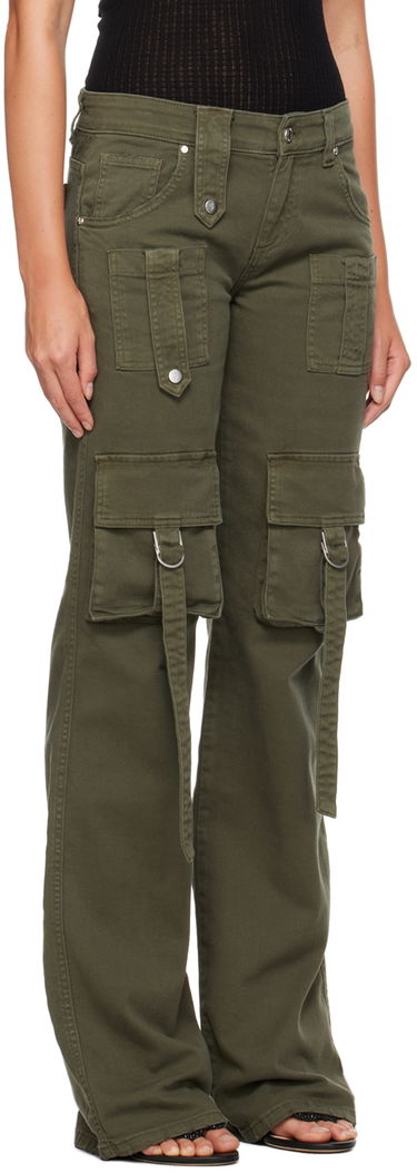 Cargo nohavice Blumarine Cinch Strap Cargo Pants Zelené | A322J104A, 1