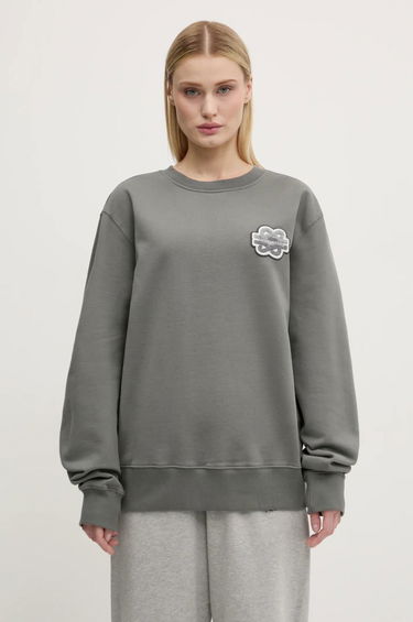 Sveter Filling Pieces Filling Pieces Gowtu Crewneck Sweatshirt with Applique Šedá | 74533926002, 1