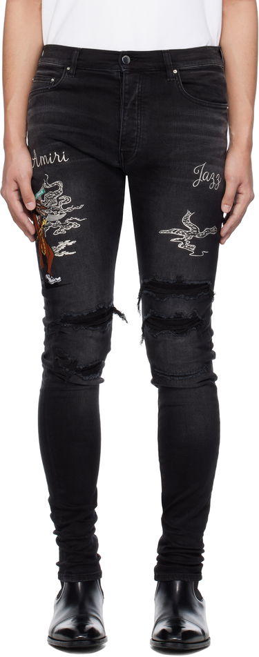 Džínsy AMIRI Amiri Jazz Wolf Skinny Jeans Čierna | AMDNSY1136, 0