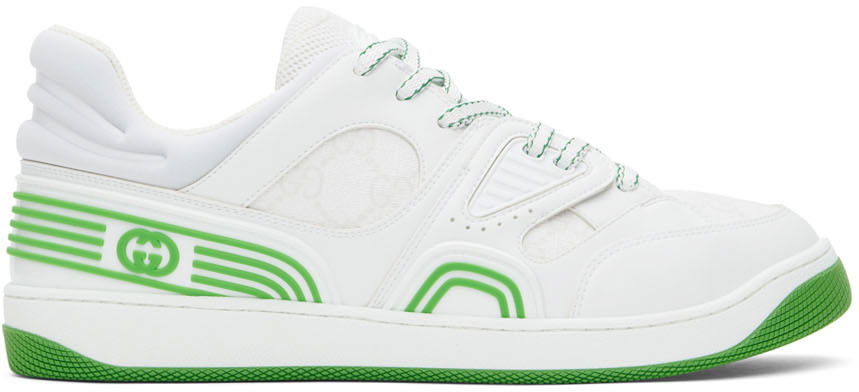 Basket Sneakers 'Green & White'