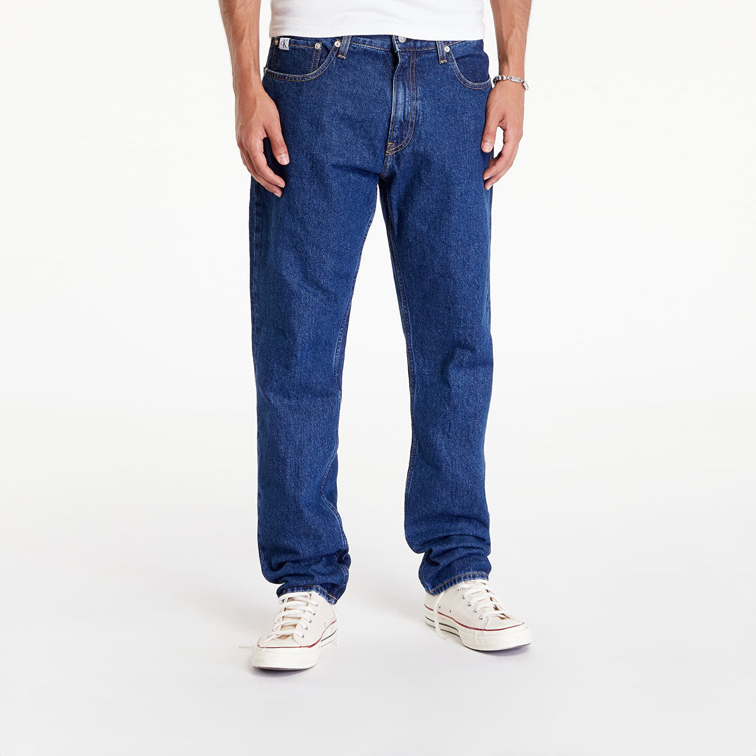 Džínsy CALVIN KLEIN Authentic Straight Jeans Denim Dark Navy | J30J325891 1BJ, 0