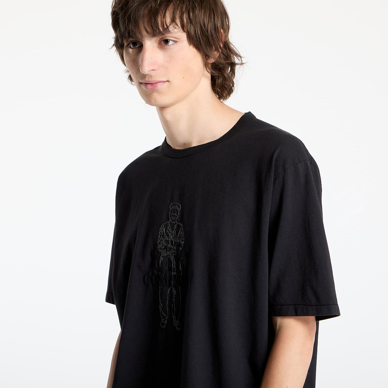 Tričko C.P. Company C.P. Company 1020 Jersey Logo T-Shirt Čierna | 18CMTS288A006057O-999, 1