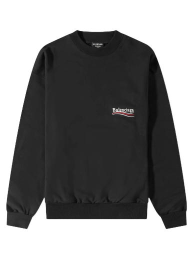 Mikina Balenciaga Political Campaign Crew Sweat Čierna | 697869-TKVI9-1070