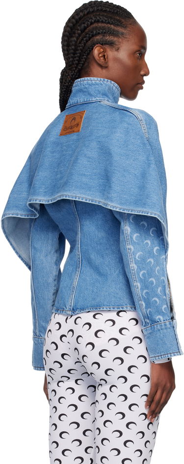 Bunda Marine Serre Moon Laser Wash Long Sleeve Denim Jacket Modrá | WSI033ACDEN0002, 2