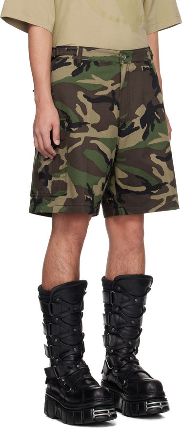 Šortky VETEMENTS Vetements Camouflage Cargo Shorts Zelené | UA66SS520X, 1