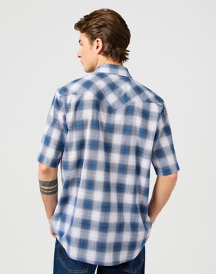 Košeľa Wrangler Wrangler Short Sleeve Western Shirt Modrá | 112362381:XXL, 0